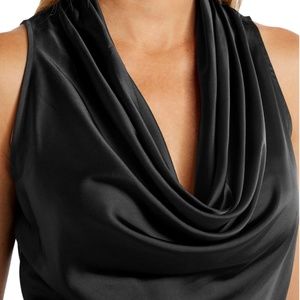 Cowl Neck Charmeuse Top